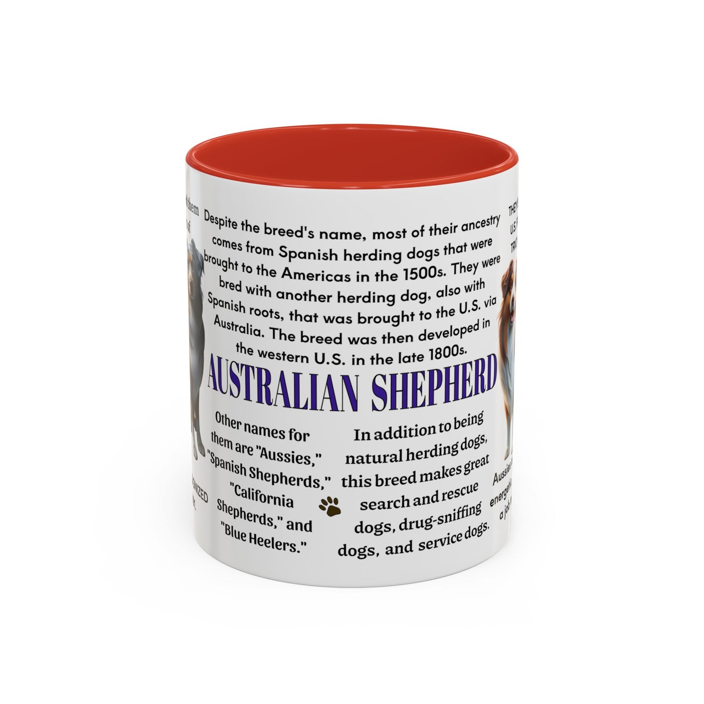 Australian Shepherd Coffee Mug, 11 oz or 15 oz