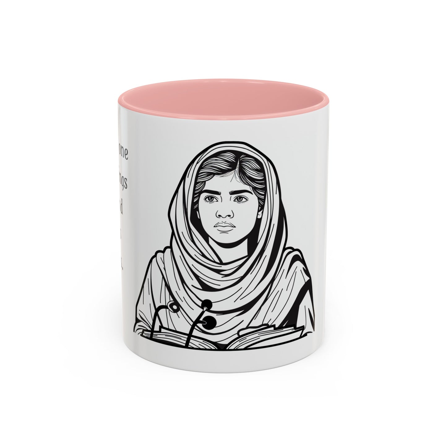 Malala Yousafzai Inspirational Coffee Mug, 11 oz or 15 oz