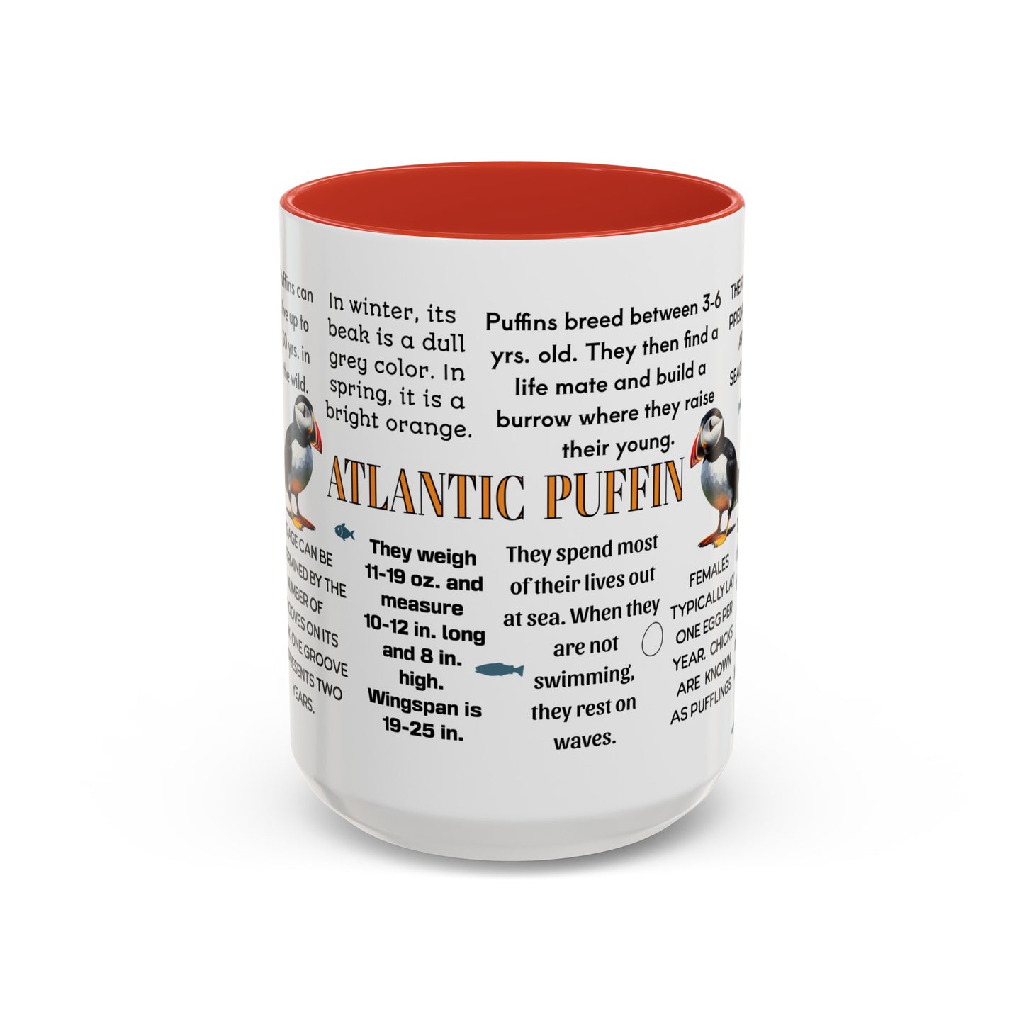 Atlantic Puffin Coffee Mug, 11 oz or 15oz