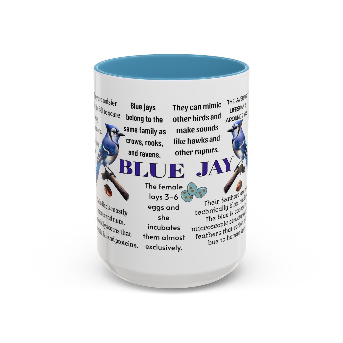 Blue Jay Coffee Mug, 11 oz or 15oz
