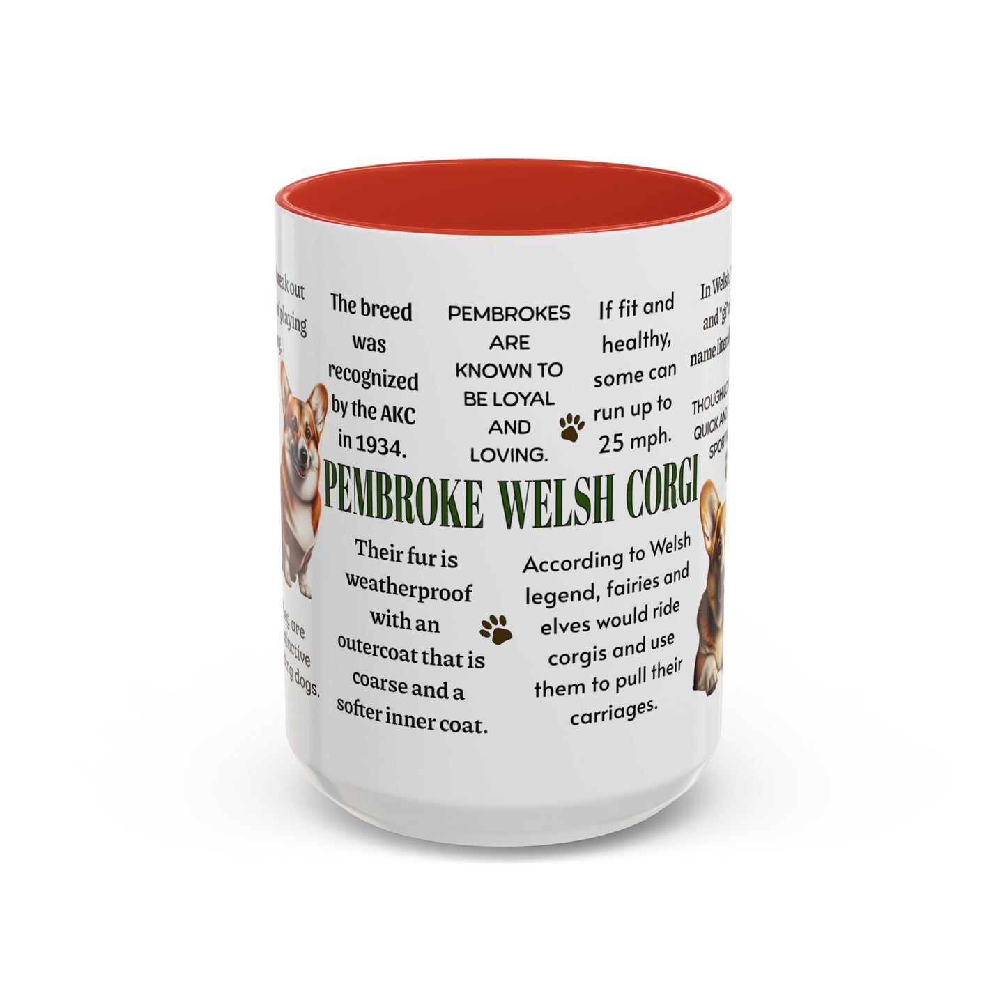 Pembroke Welsh Corgi Coffee Mug, 11 oz or 15 oz