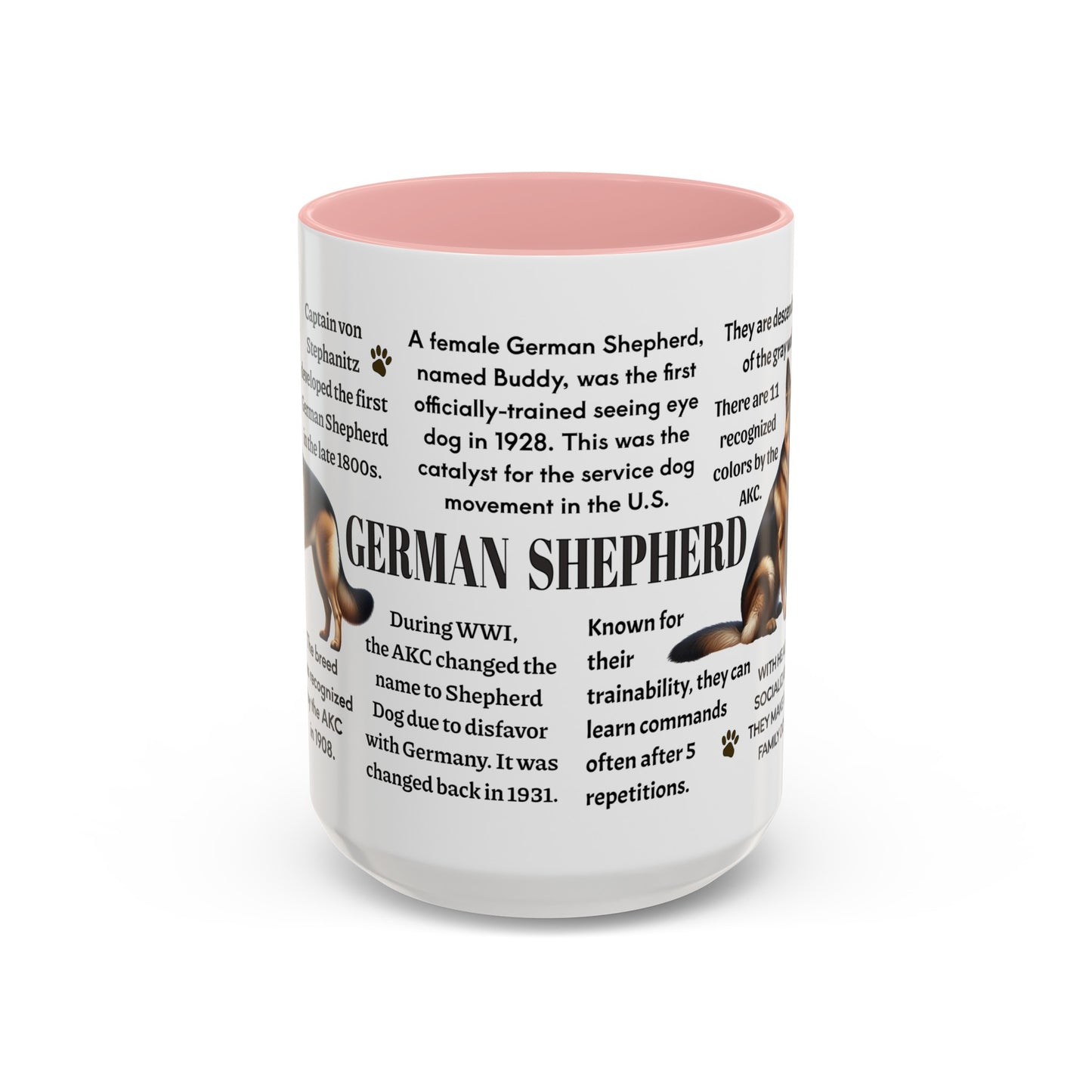 German Shepherd Coffee Mug, 11 oz or 15 oz