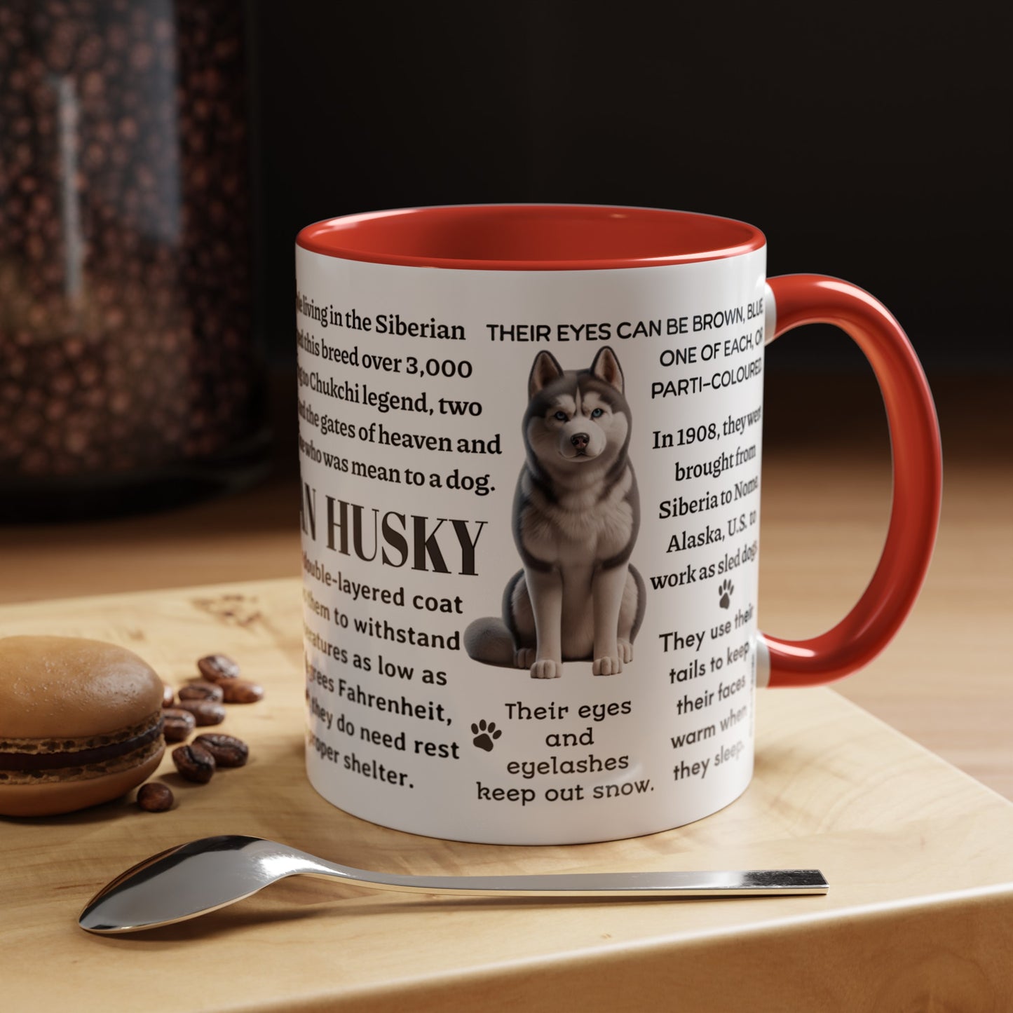 Siberian Husky Coffee Mug, 11 oz or 15oz