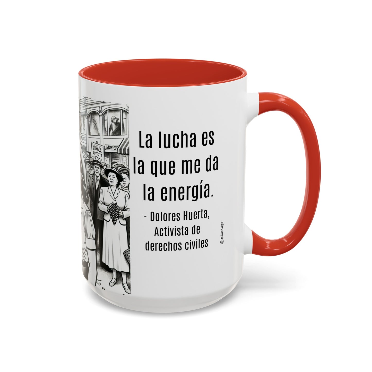 Dolores Huerta "Huelga" Coffee Mug, 11 oz or 15 oz