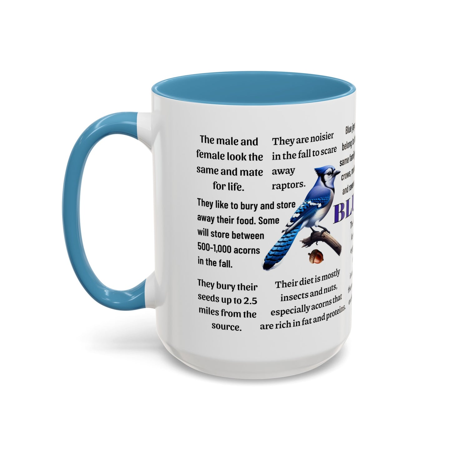 Blue Jay Coffee Mug, 11 oz or 15oz