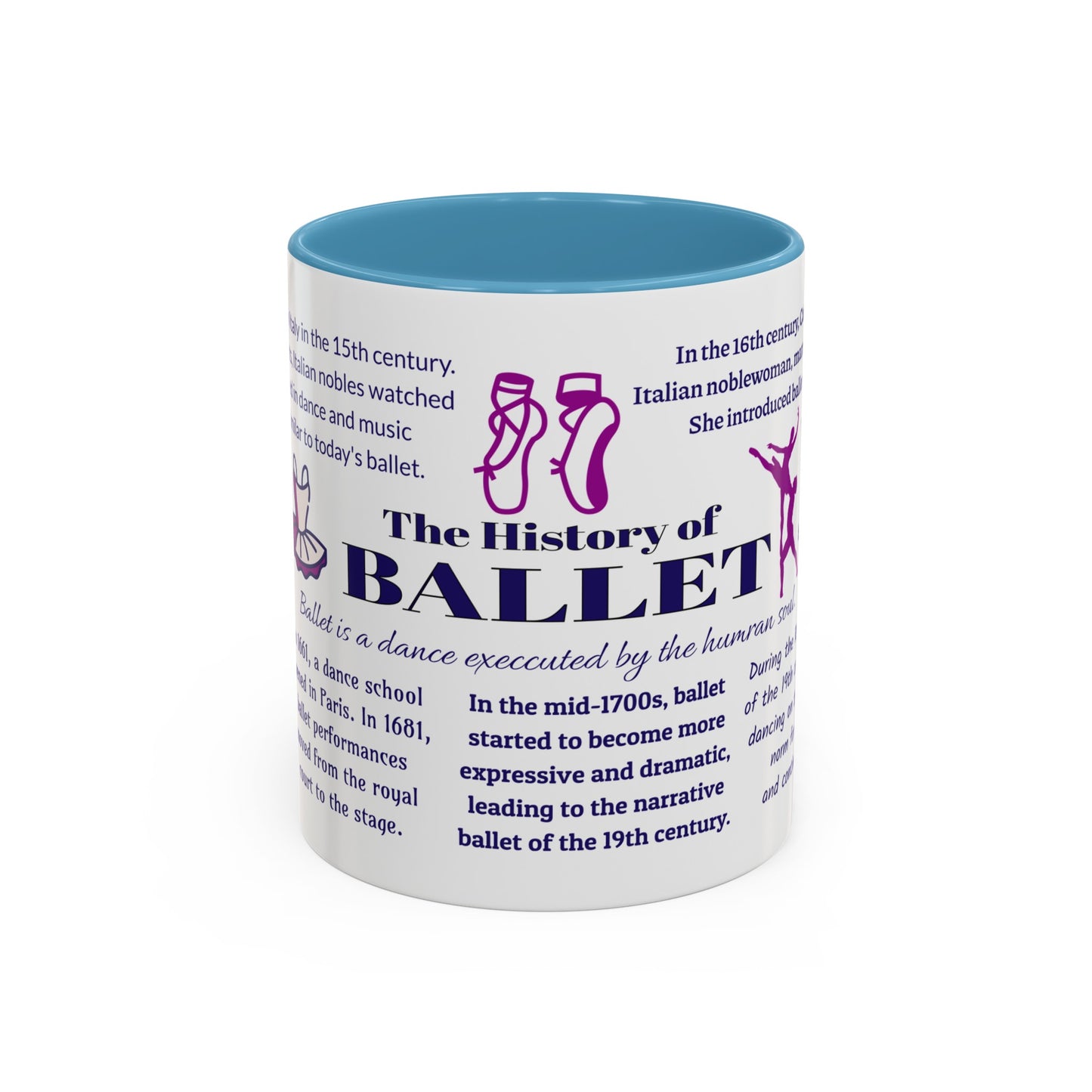 Ballet History Coffee Mug, 11 oz or 15oz