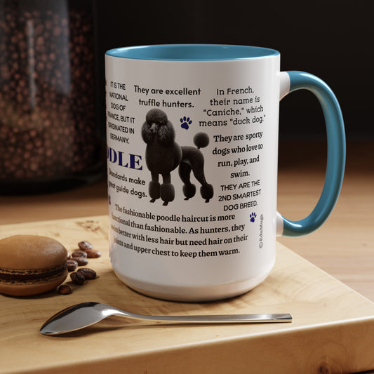 Poodle Coffee Mug, 11 oz or 15 oz