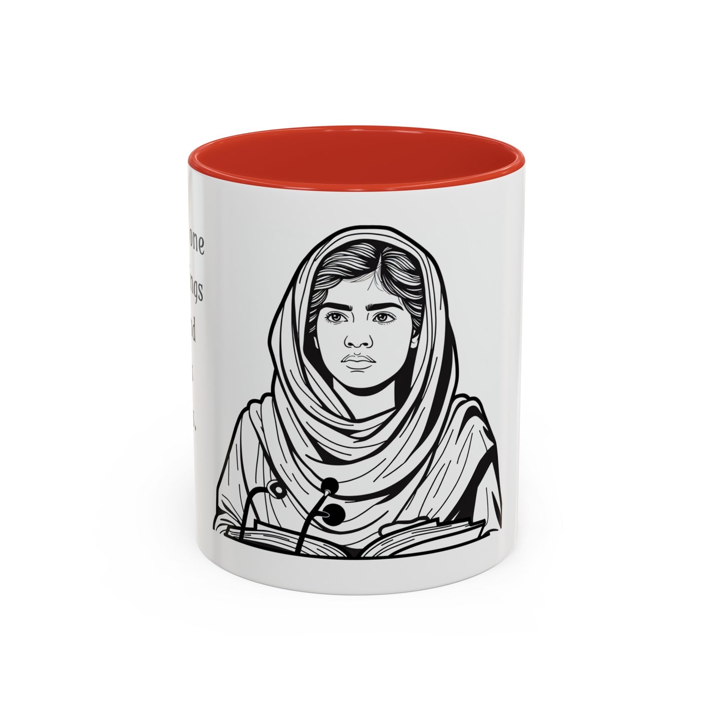 Malala Yousafzai Inspirational Coffee Mug, 11 oz or 15 oz