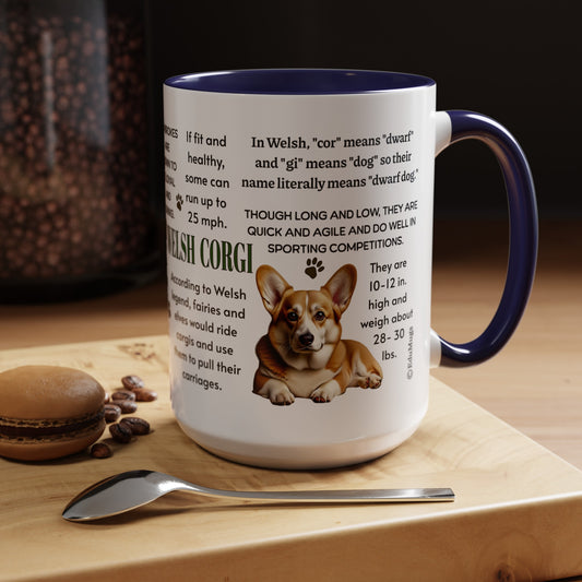 Pembroke Welsh Corgi Coffee Mug, 11 oz or 15 oz