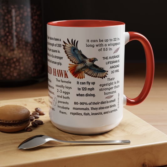 Red-tailed Hawk Coffee Mug, 11 oz or 15oz