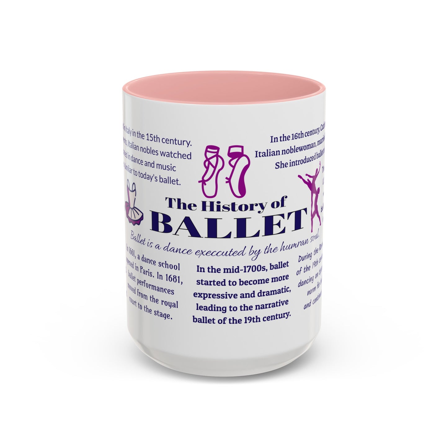 Ballet History Coffee Mug, 11 oz or 15oz
