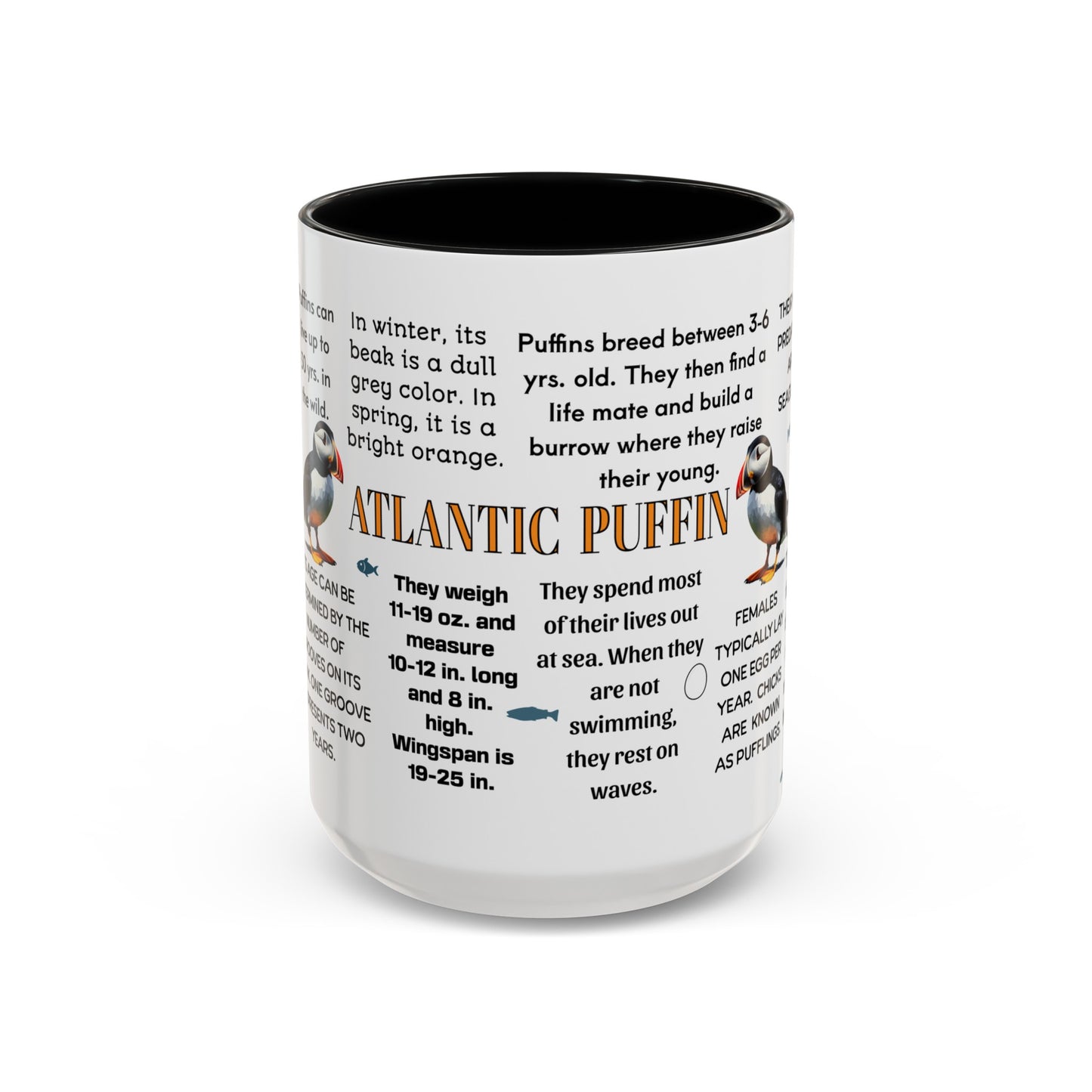 Atlantic Puffin Coffee Mug, 11 oz or 15oz